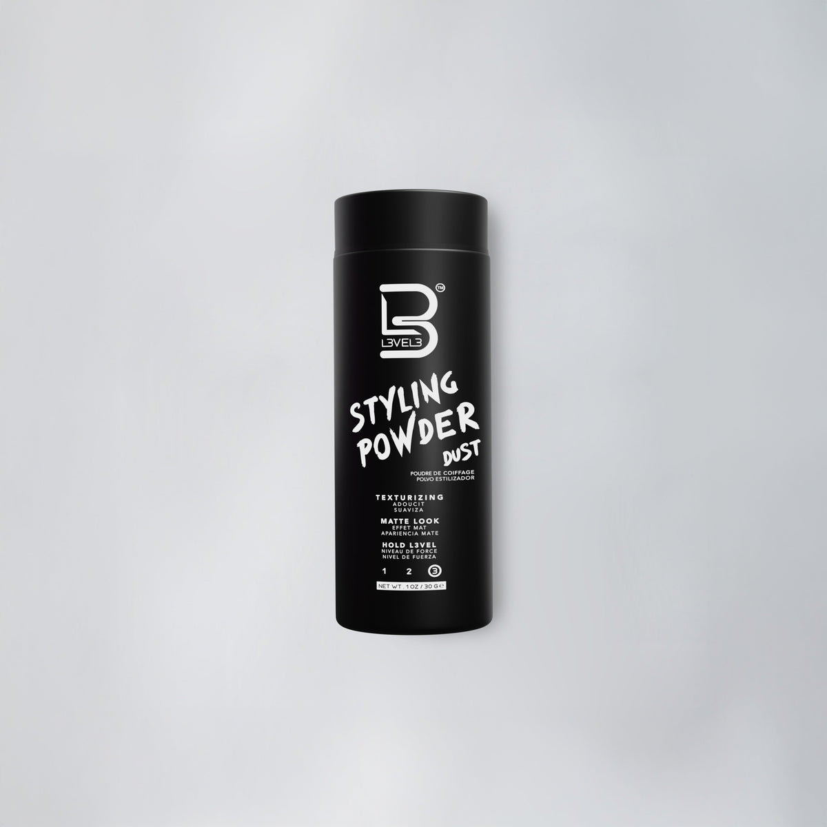 L3VEL3 Styling Powder 1 oz black bottle