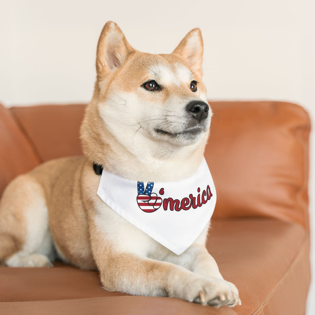 Stars and Stripes Patriotic Dog Bandana