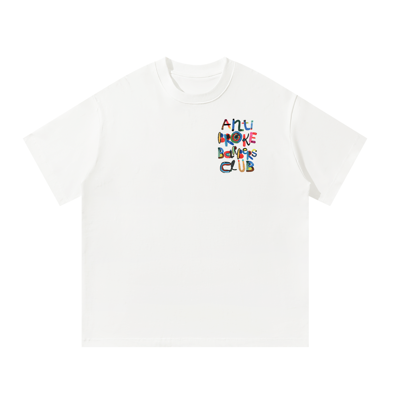 Anti Broke Barbers Club Abstract Paint Logo