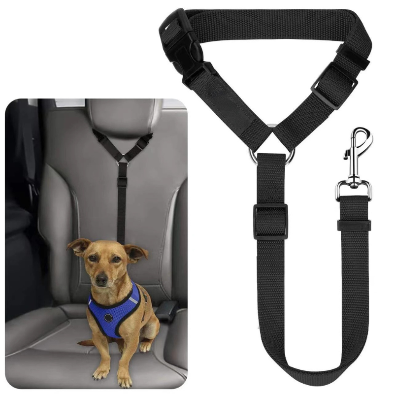 Adjustable Dog Car Seat Belt for Safe & Easy Travel