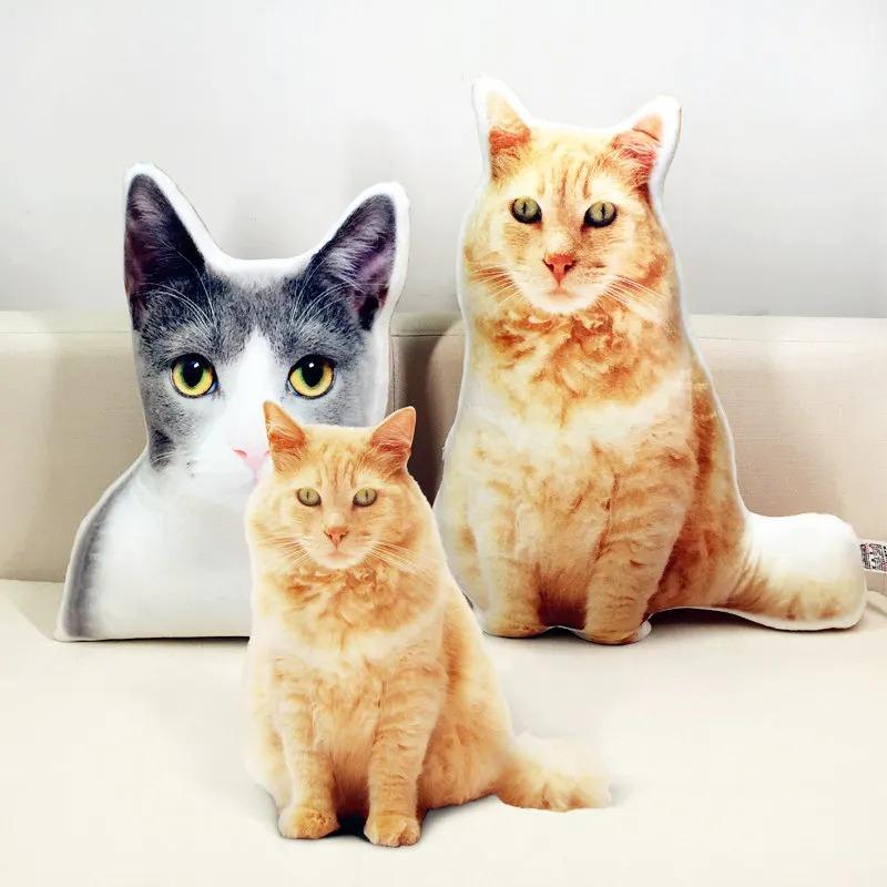 Soft Custom Pet Photo Pillow for Home Decor
