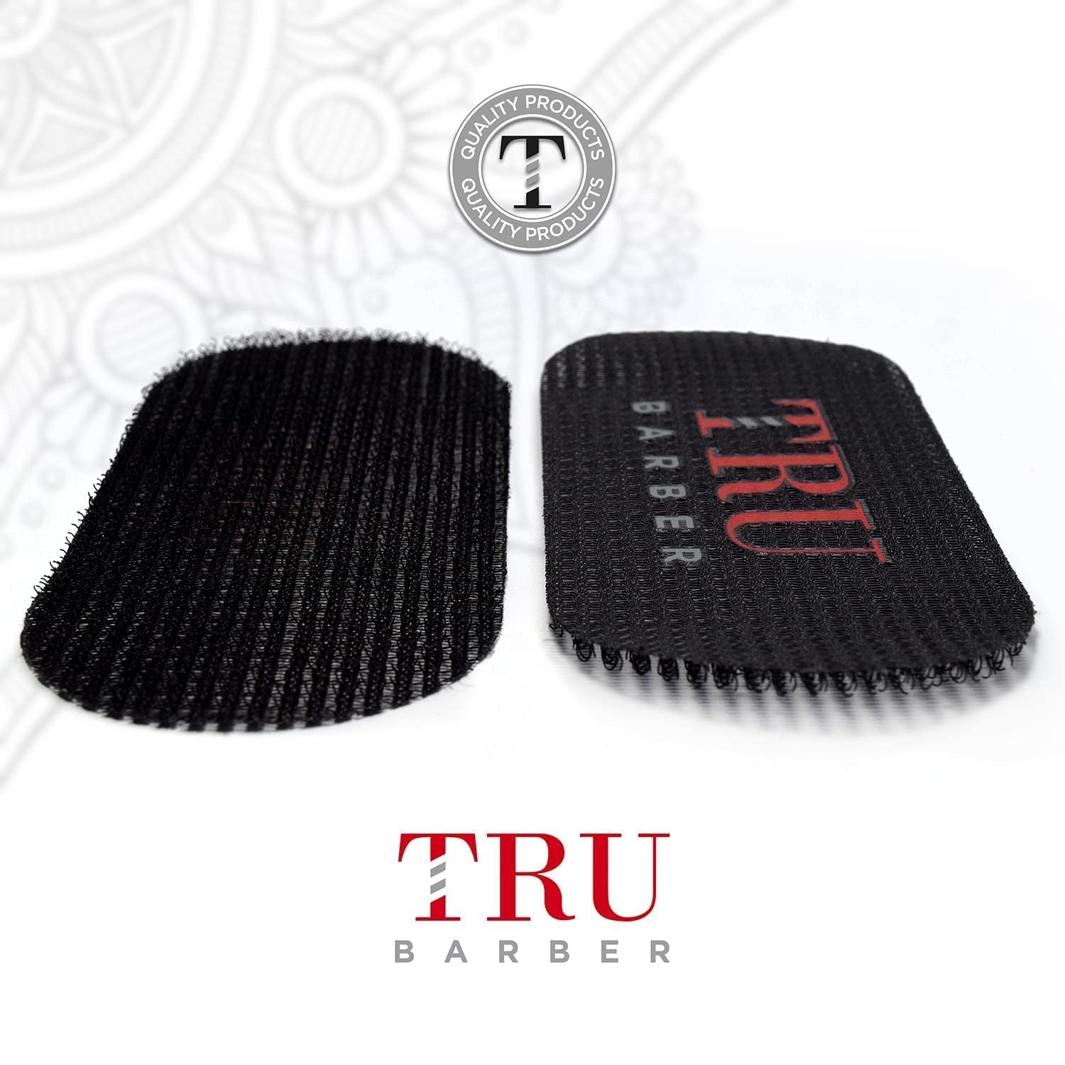 HAIR GRIPPERS ® 3 COLORS BUNDLE PACK 6 PCS for Men and Women - Salon and Barber, Hair Clips for Styling, Hair Holder Grips (Black/Red/Black)