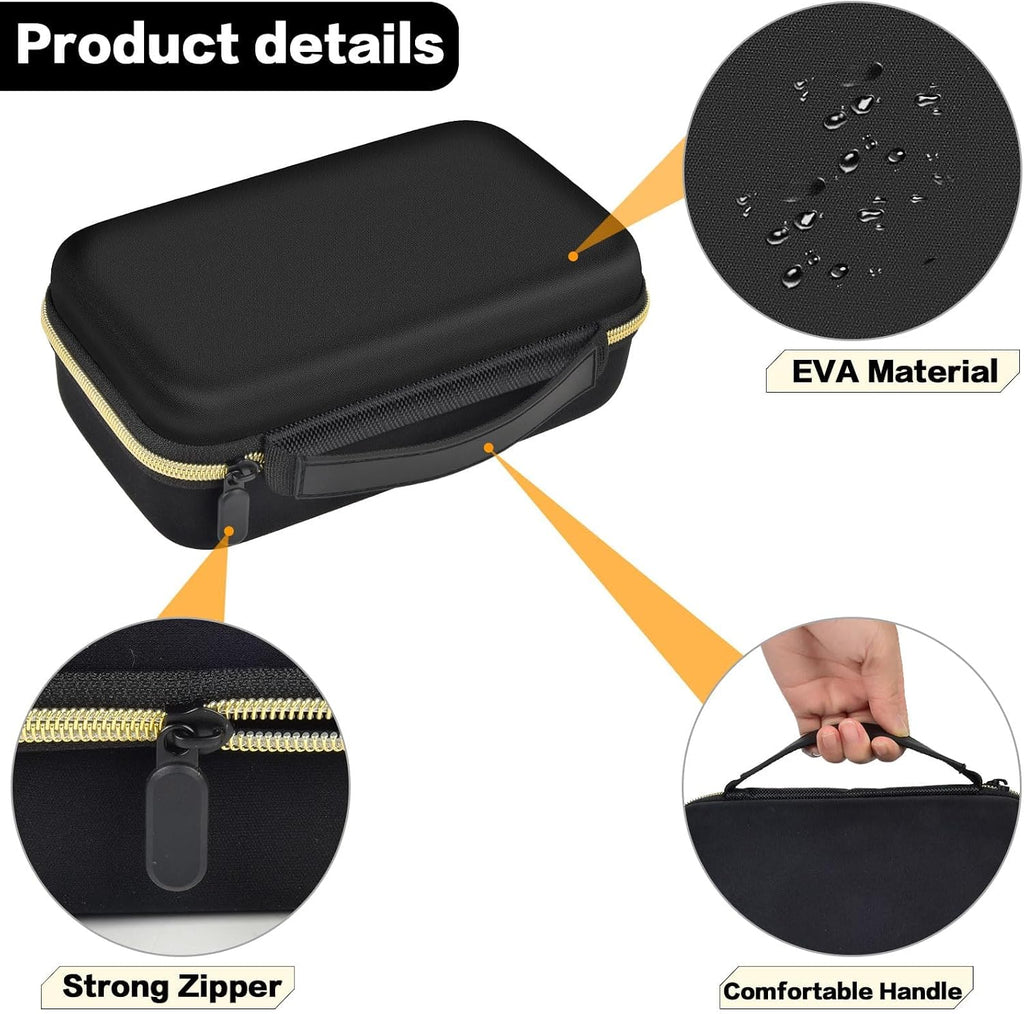 Case Compatible with Novah for Ufree for KIKIDO for GLAKER for FADEKING for GSKY for Romanda Professional Hair Clippers, Beard Trimmer Grooming Storage Holder for Hair Trimmers Set (Box Only)-Black