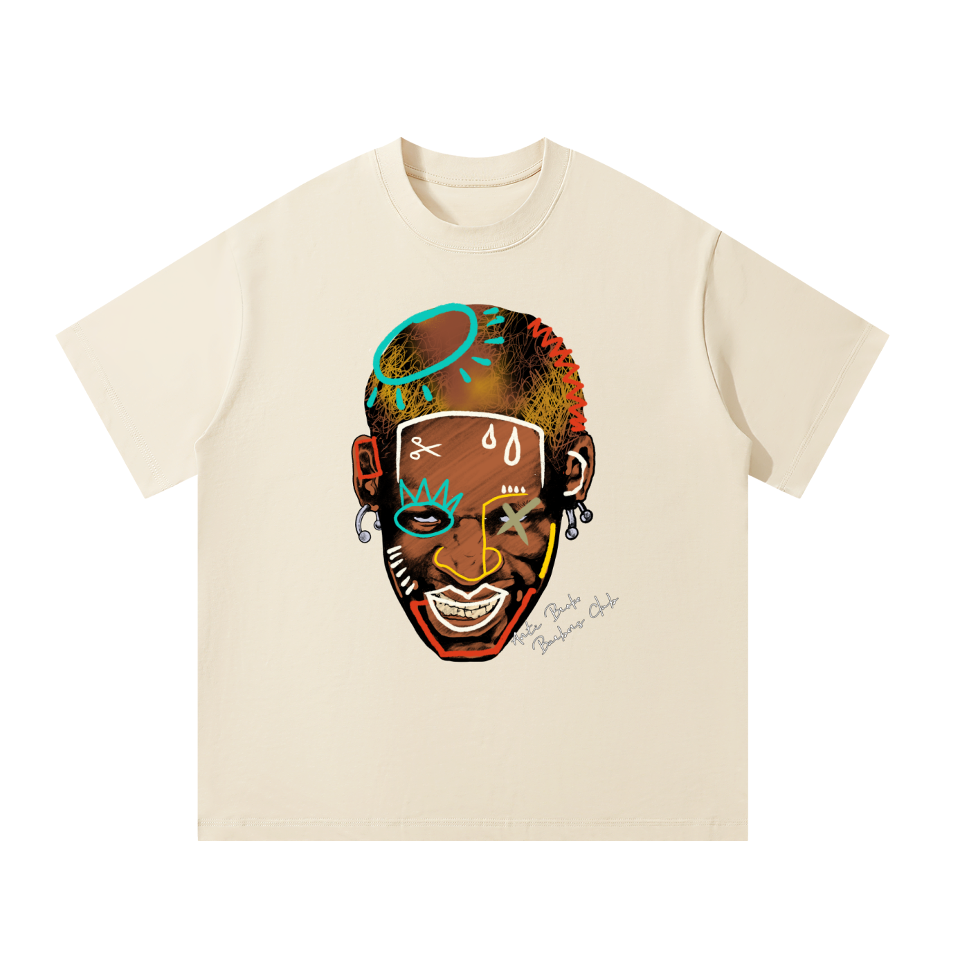 Basquiat Lineups Tee - Off White