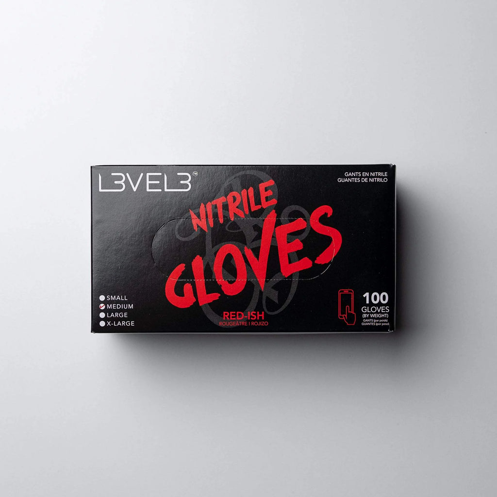 L3 Level 3 Nitrile Gloves - Professional Heavy Duty Disposable Gloves - 100 Pack Pearl Lavender/Small