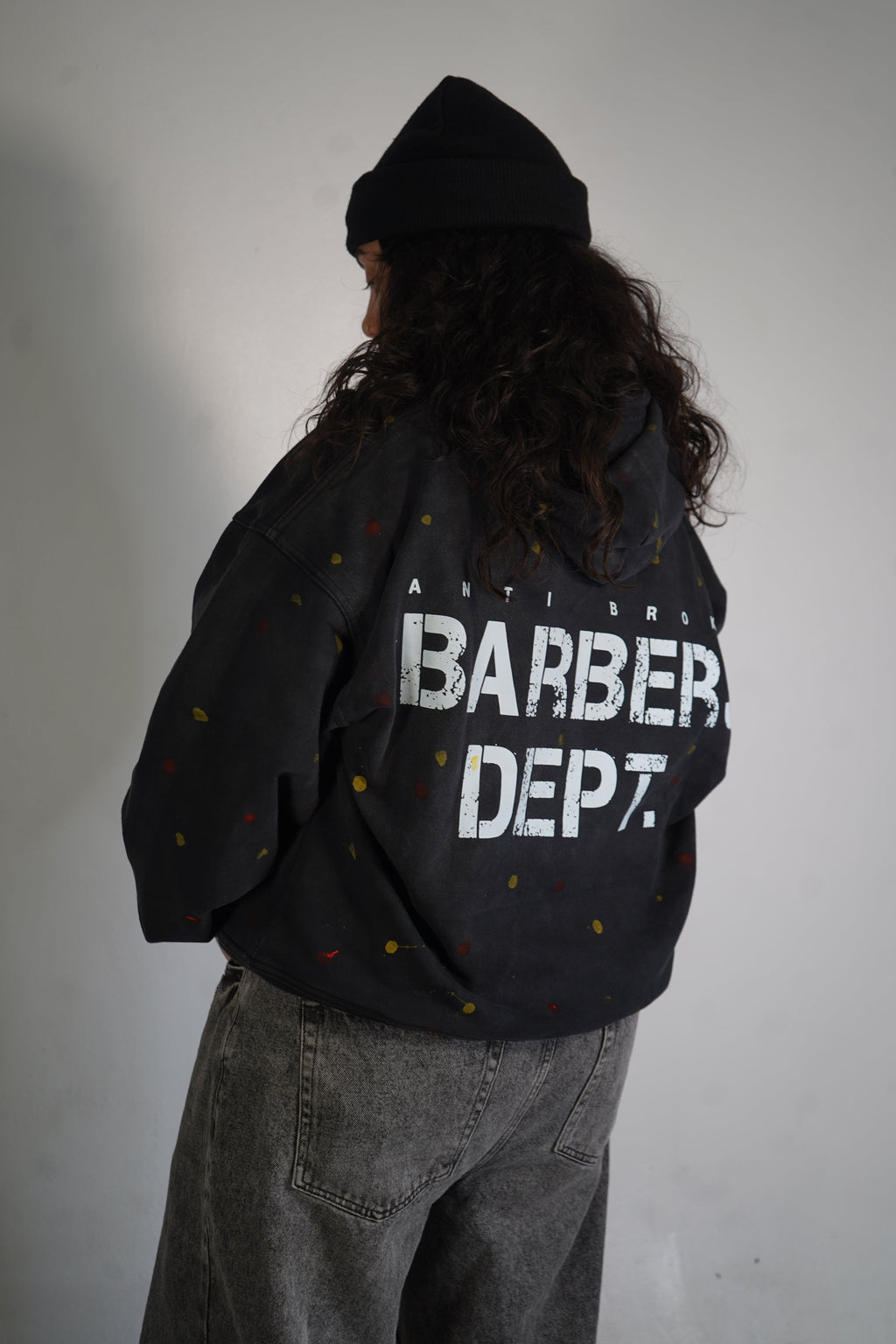 Barbers Dept. Painted Hoodie