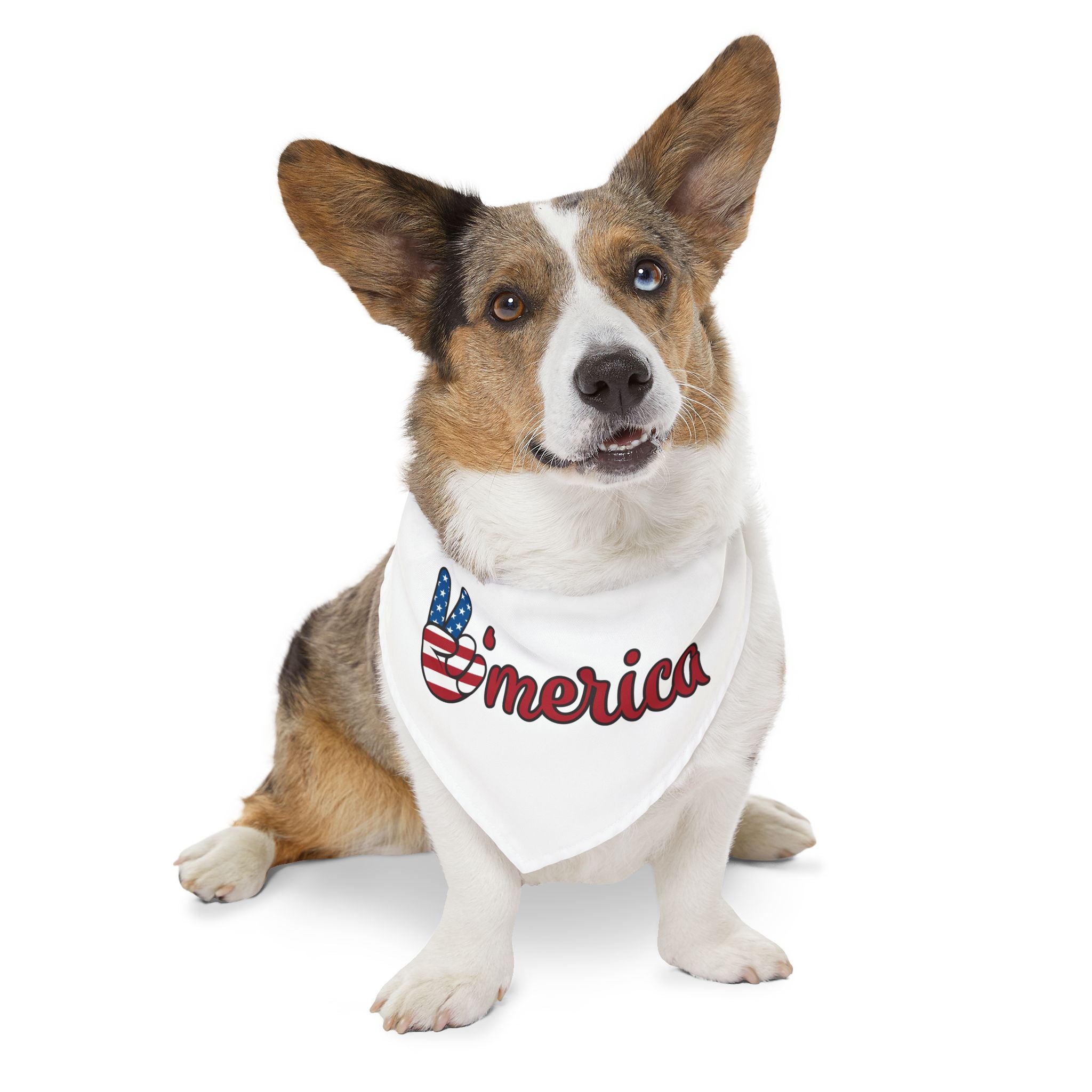 Stars and Stripes Patriotic Dog Bandana