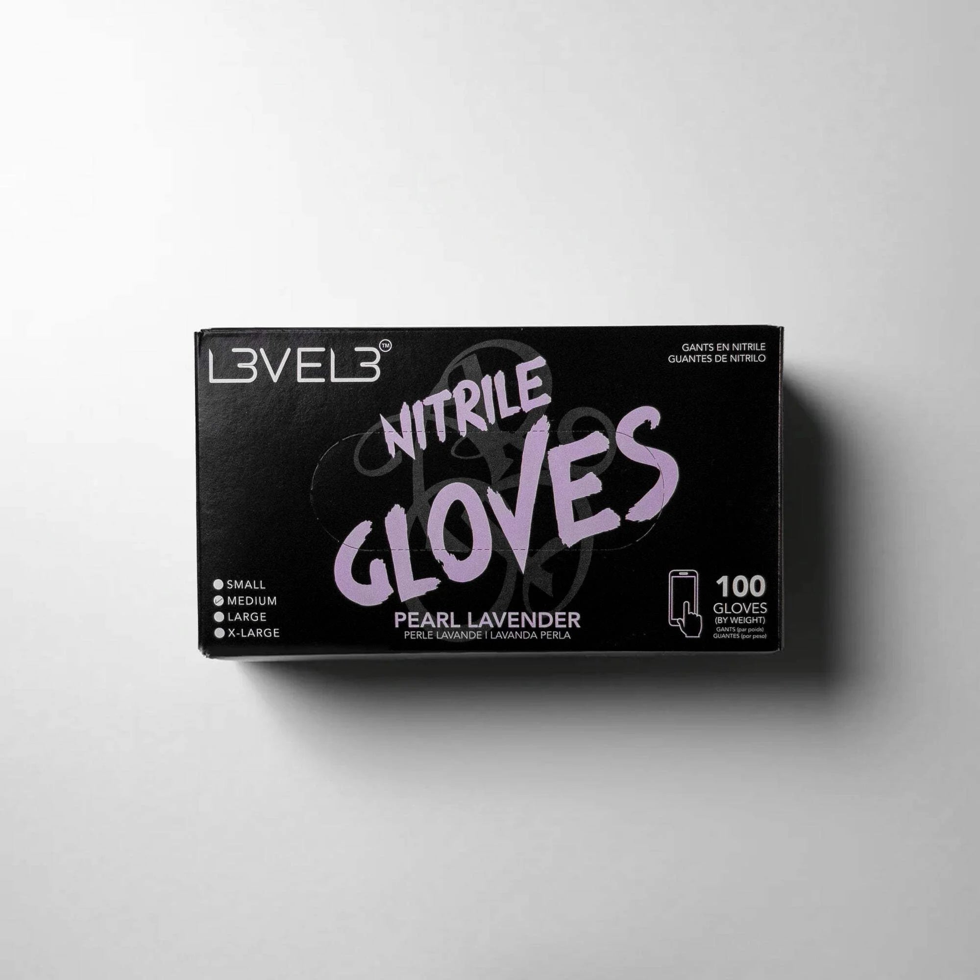 L3 Level 3 Nitrile Gloves - Professional Heavy Duty Disposable Gloves - Latex Free - Fits Snug - Box of 100