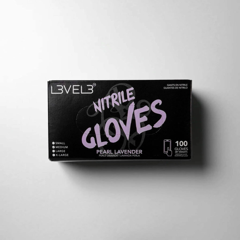 L3 Level 3 Nitrile Gloves - Professional Heavy Duty Disposable Gloves - Latex Free - Fits Snug - Box of 100