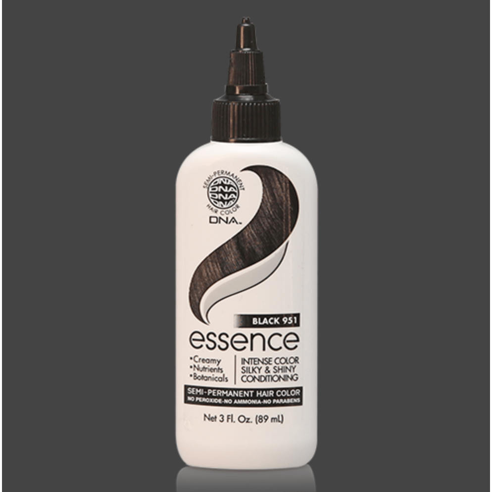 DNA Essence Semi-Permanent Hair Color 951 Black, Henna Infused, 3 oz