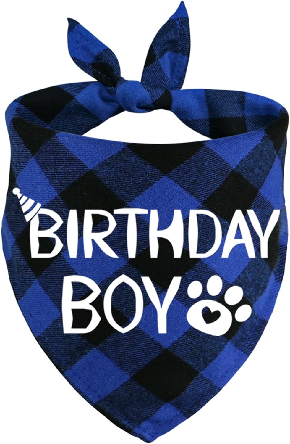 Dog Birthday Bandana – Premium Cotton Birthday Boy Bandana for Dogs