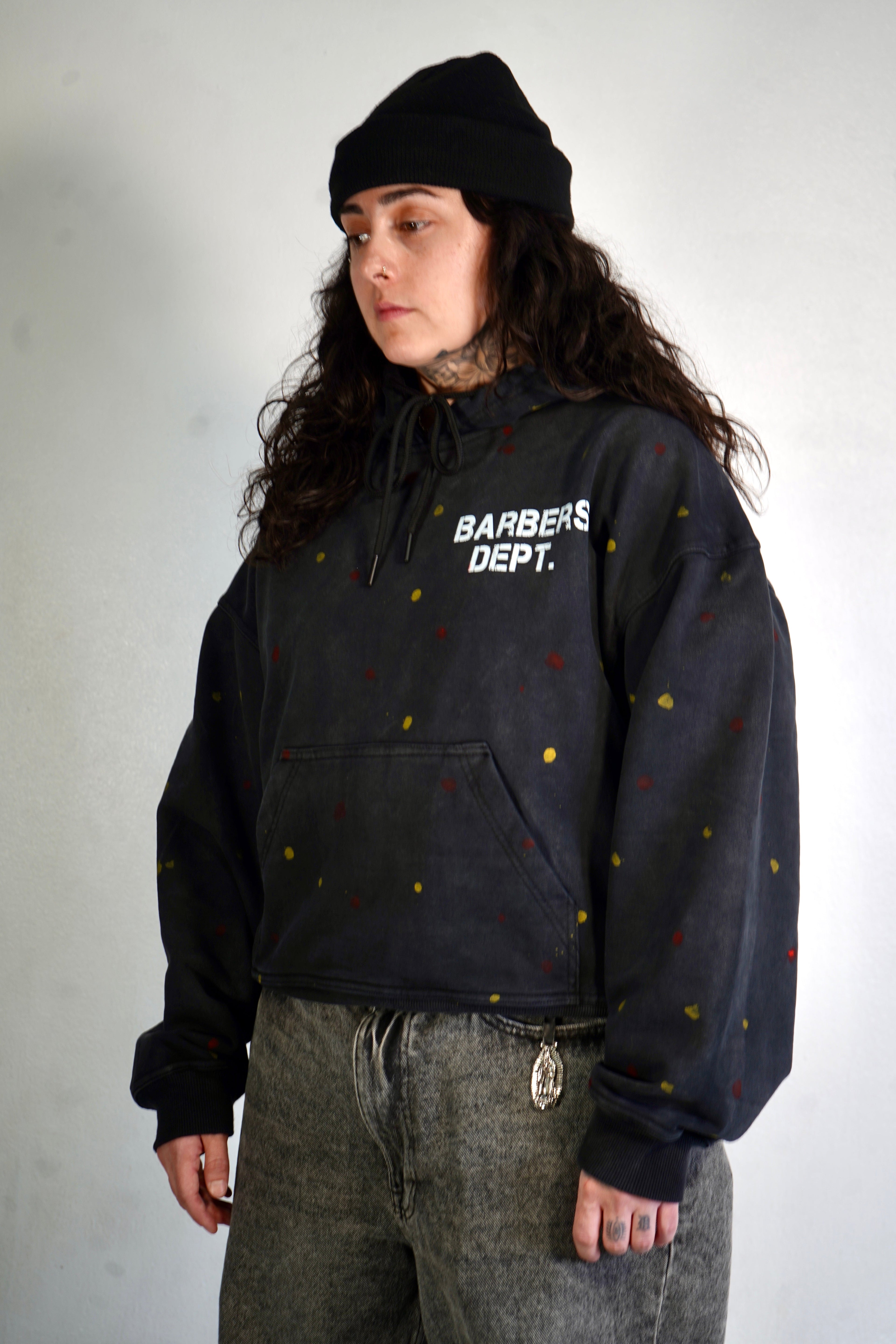 Barbers Dept. Painted Hoodie