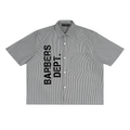 Barbers Dept. Pinstripe Shirt - Black