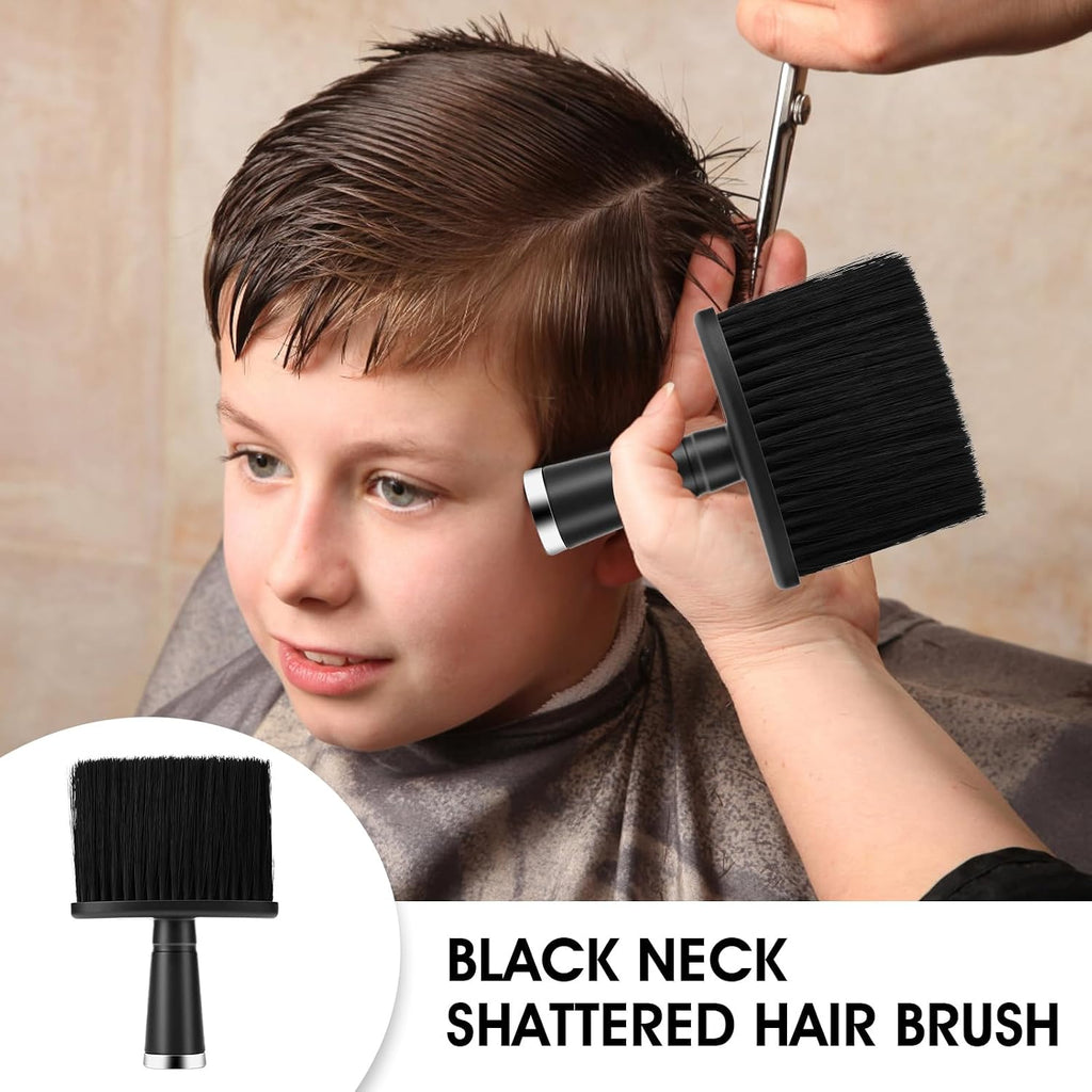 2 Count Hair Brush - Hair Clipper Brushes, Black, 5.9 Inches X 3.9 Inches X 1 Inch, Effortless Hair Removal, Easy Clipper Trimmer Cleaning, Unisex, Home Users, Barbers, Hairdressers