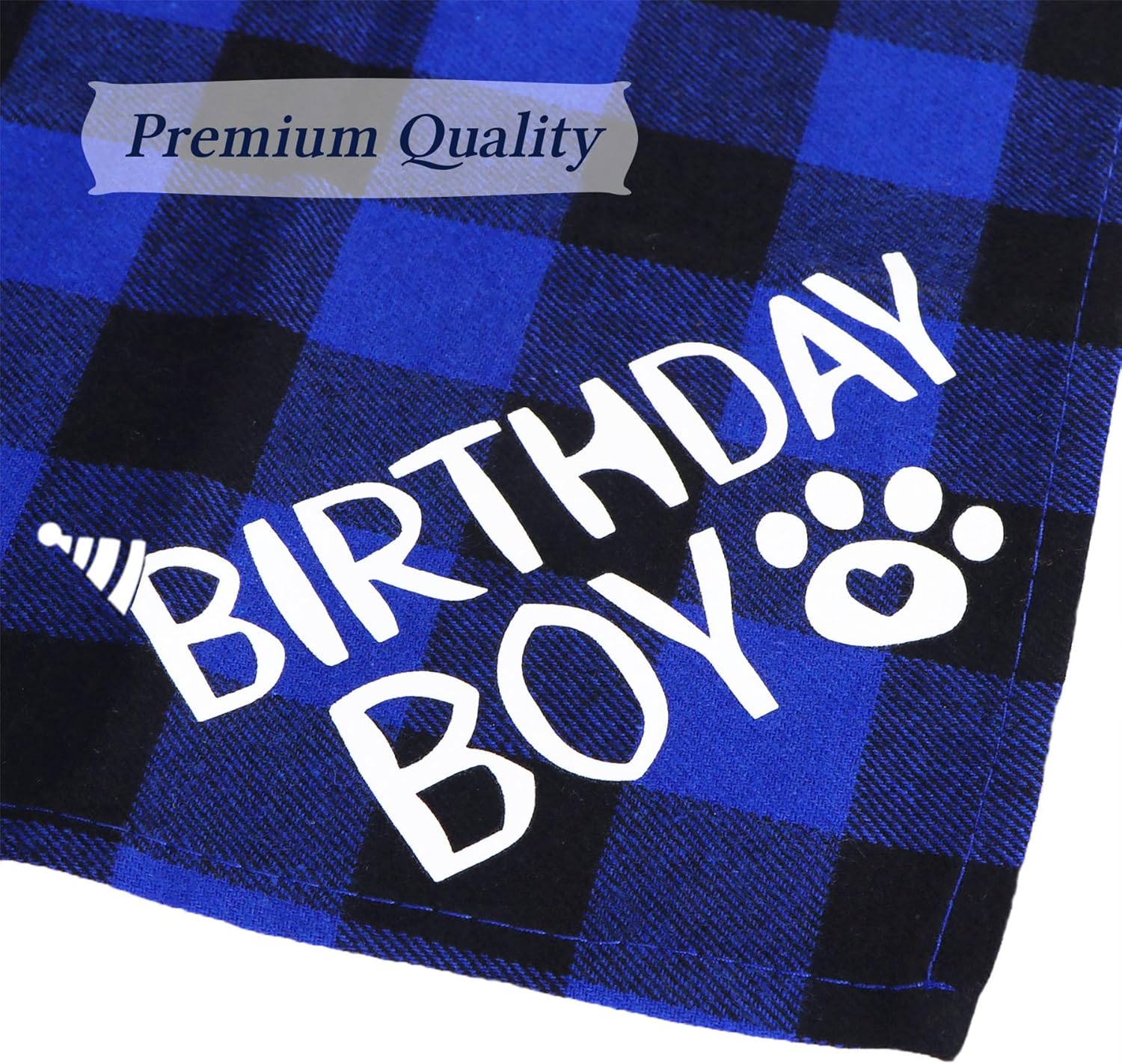 Dog Birthday Bandana – Premium Cotton Birthday Boy Bandana for Dogs