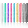 9 Pcs Carbon Fiber Cutting Comb, Professional Heat Resistant Barber Comb, Fine and Wide Tooth Hair Styling Combs for Salon Hairdressing, anti Static All Purpose Clipper Combs (9 Colors)