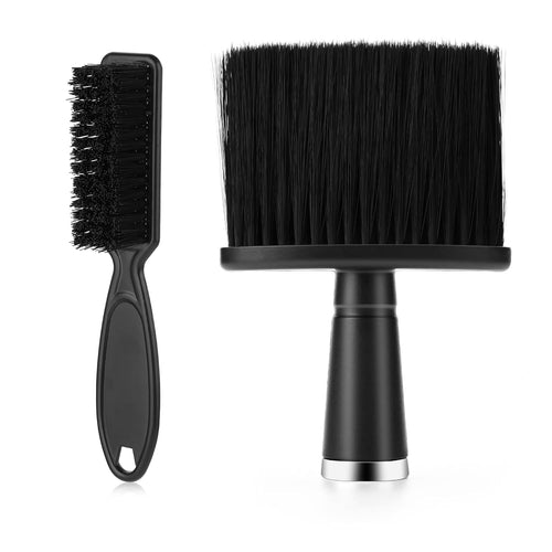 2 Count Hair Brush - Hair Clipper Brushes, Black, 5.9 Inches X 3.9 Inches X 1 Inch, Effortless Hair Removal, Easy Clipper Trimmer Cleaning, Unisex, Home Users, Barbers, Hairdressers