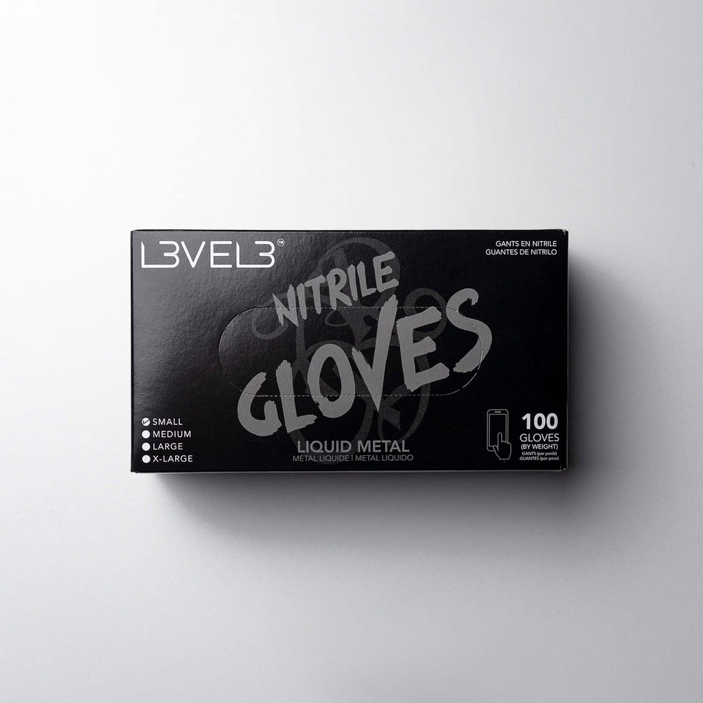 L3 Level 3 Nitrile Gloves - Professional Heavy Duty Disposable Gloves - 100 Pack Pearl Lavender/Small