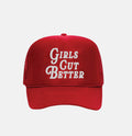 Girls Cut Better Trucker - Red