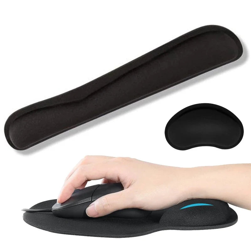 Ergonomic Mouse Pad with Wrist Rest – Non-Slip Base Mousepad for Office, Gaming, PC & Laptop
