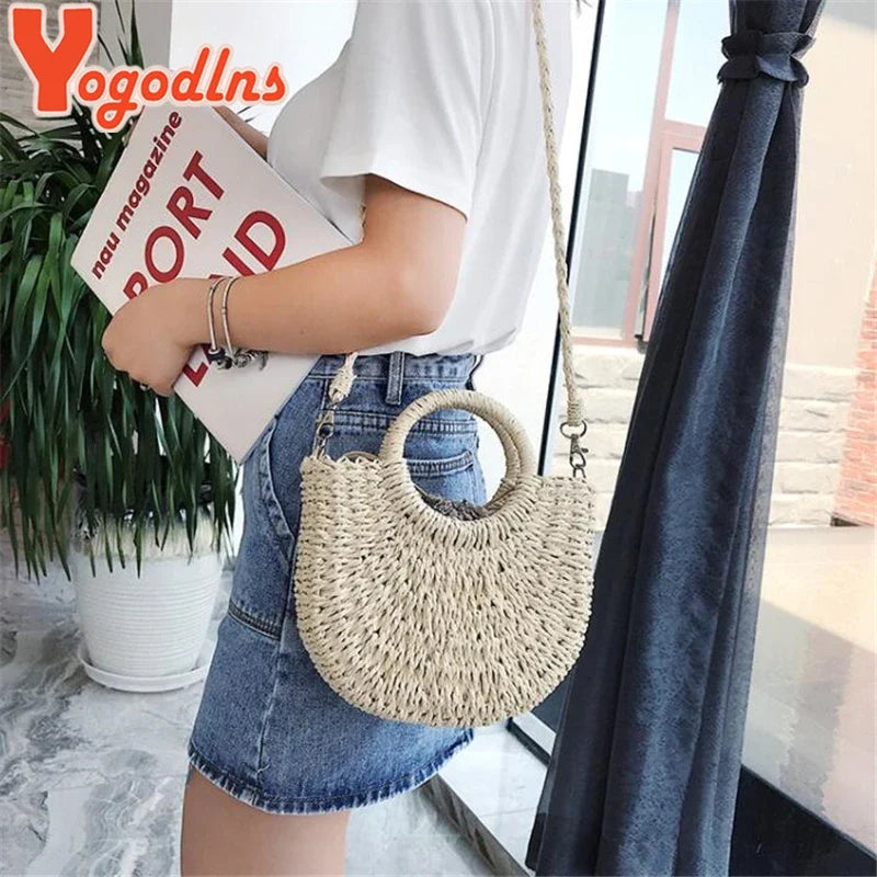 Eco-Friendly Rattan Straw Bag – Handmade & Stylish