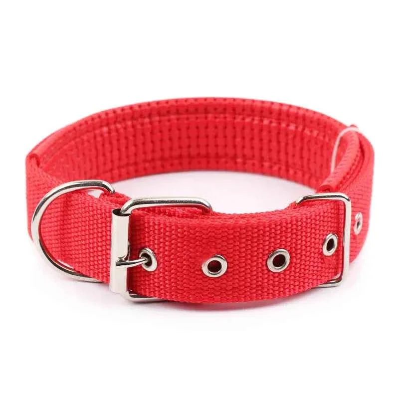 Solid Nylon Dog Collar – Strong & Durable for All Dog Sizes