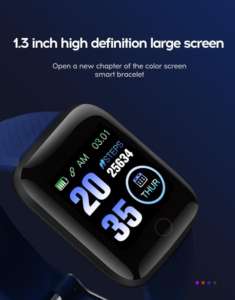 D13 Smart Watches 116 Plus With Heart Rate Watch Smart Wristband Sports Watches With Waterproof Protection For Android Sistems