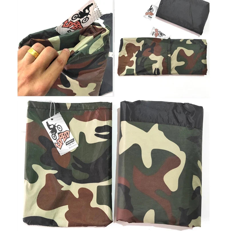 190T Black Blue Design Waterproof Motorcycle Covers Motors Dust Rain Snow UV Protector Cover Indoor Outdoor M L XL XXL XXXL 4XL