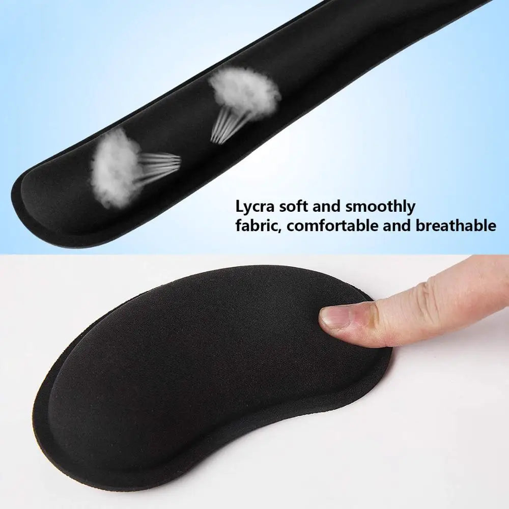Ergonomic Mouse Pad with Wrist Rest – Non-Slip Base Mousepad for Office, Gaming, PC & Laptop