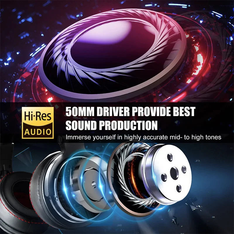OneOdio Wired Over-Ear Headphones – Professional Studio DJ Hi-Res Headset