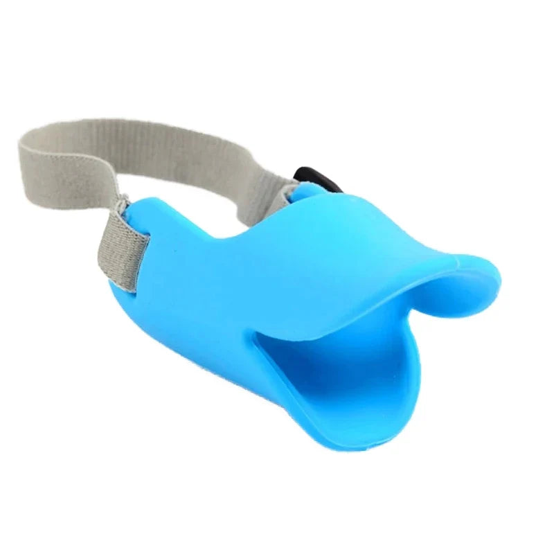 Dog Silicone Duck Muzzle Mask – Anti-Bite & Anti-Bark Adjustable Pet Muzzle