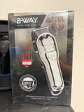 B-WAY Steel Clip Cordless Clipper - Silver