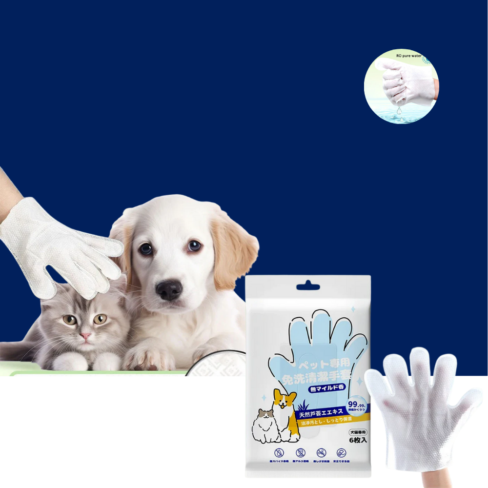 No-Rinse Cat Bath Wipes For Stress-Free Cleaning - 6Pcs