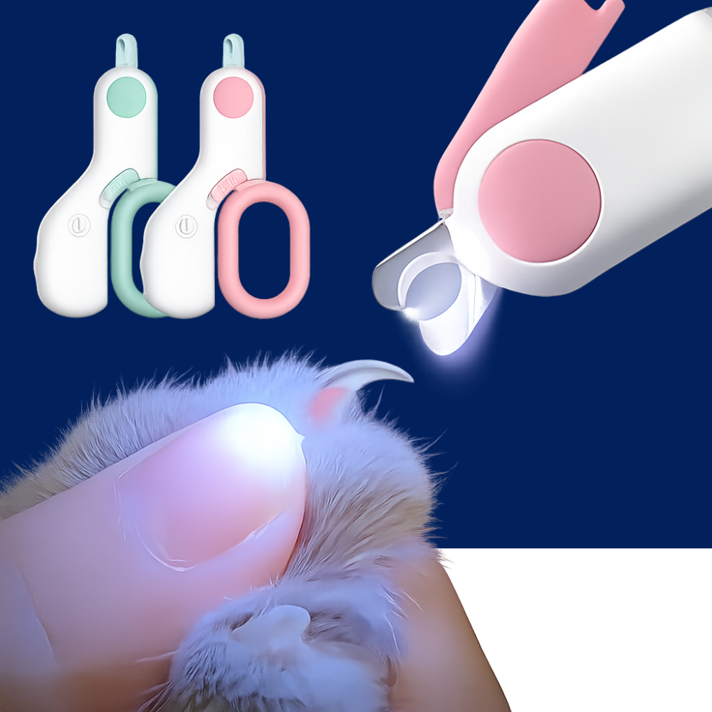 Precision Cat Nail Clipper with Safety Guard and LED Light