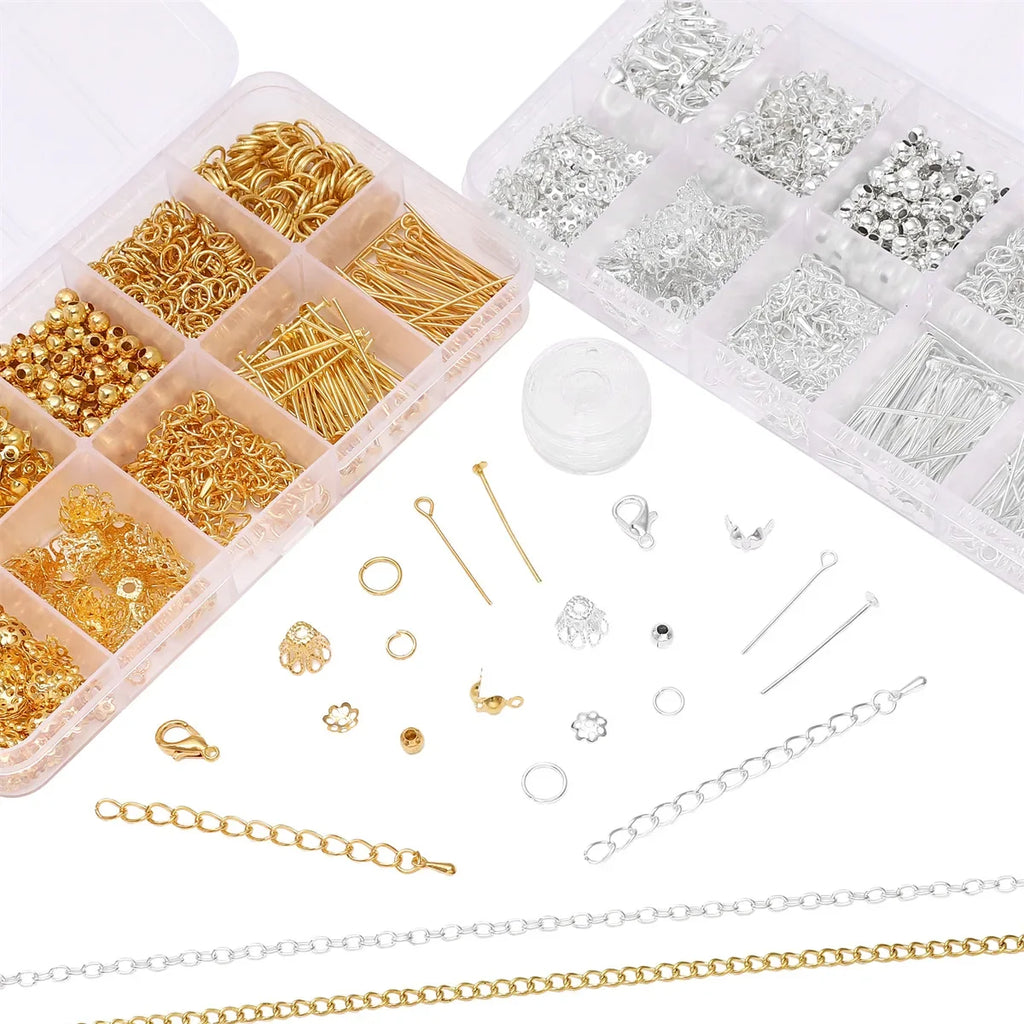 1 Set Jewelry Making Starter Kit – DIY Earrings, Necklaces & Findings for Beginners and Adults