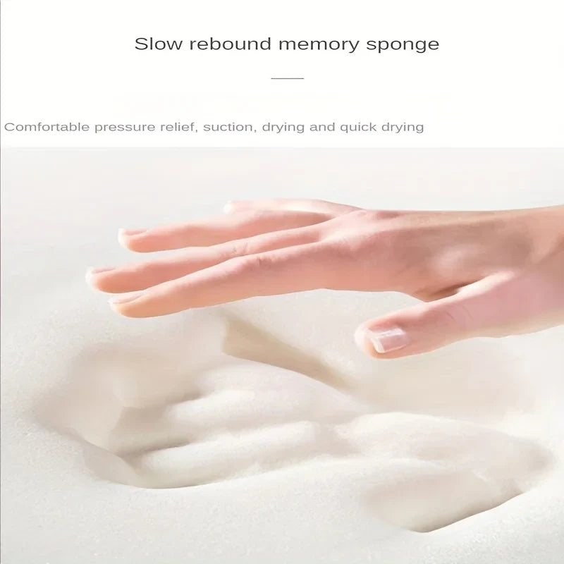 Long Hair Absorbent Bathroom Mat – Soft Furry Non-Slip Shower Floor Rug