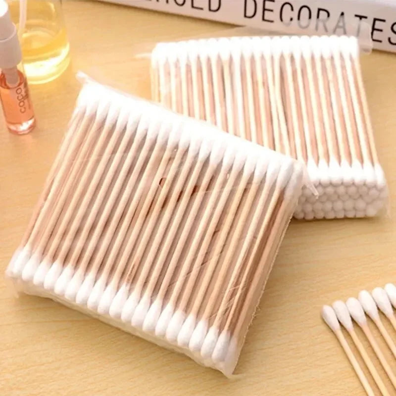 Eco-Friendly Wooden Cotton Swabs – Safe & Versatile