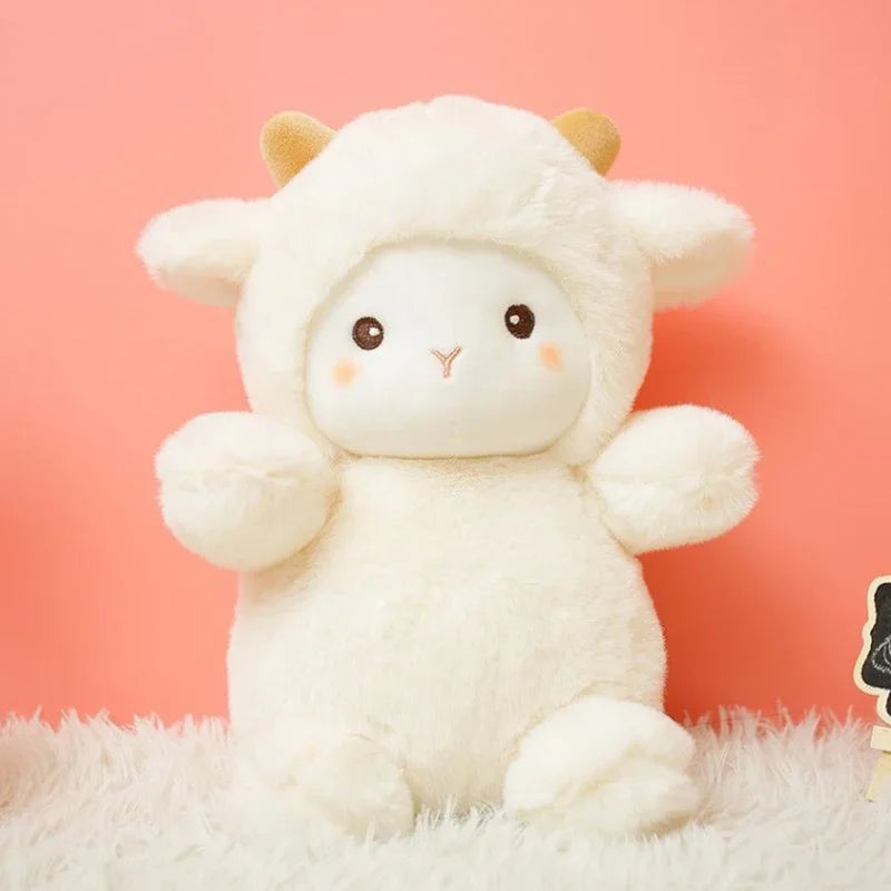 25cm Super Cute Sheep Plush Dolls Kawaii Rabbit  Alpaca Toys Stuffed Soft Animal Pillow Birthday Wedding Party Throw Toys