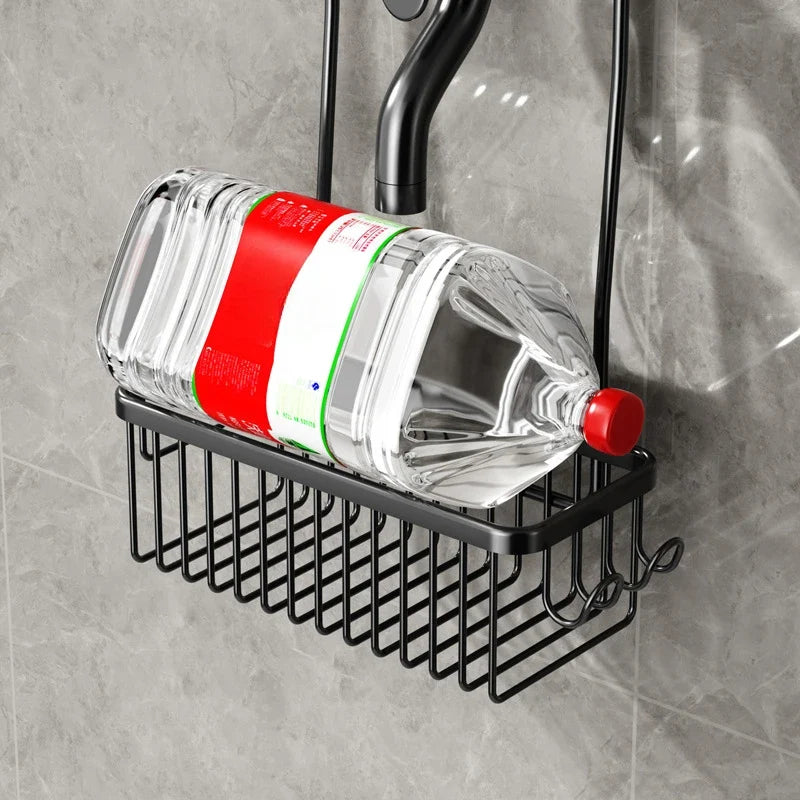 No-Drill Toilet & Shower Rack – Bathroom Storage Basket for Bath Products