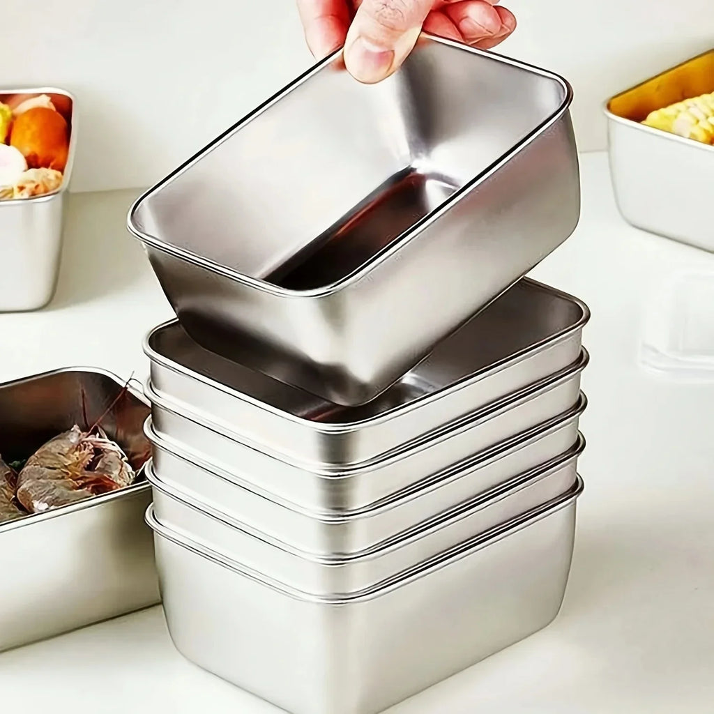 Eco-Friendly Stainless Steel Food Storage Set – Leakproof, Reusable & Perfect for On-the-Go