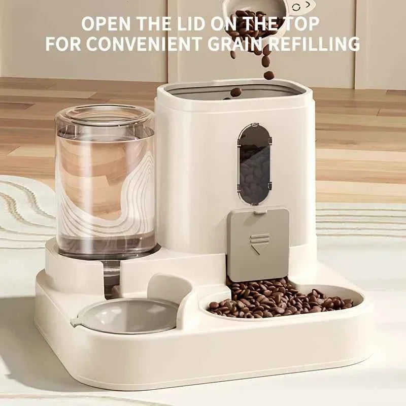 2 in 1 Fully Automatic Pet Food & Water Dispenser