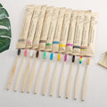 5pcs Bamboo Biodegradable Toothbrush Manual Wooden HandleToothbrushes With Soft Bristles For Sensitive Teeth Gums Oral Care