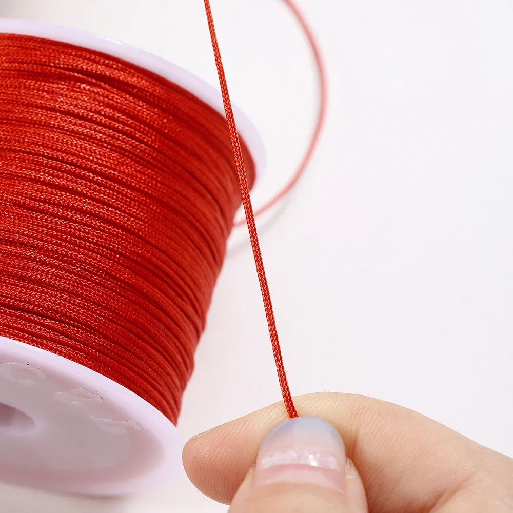10/50M 0.8mm Nylon Thread Cord – DIY Chinese Knot, Bracelet, Tassel & Shamballa Braided String for Jewelry Making