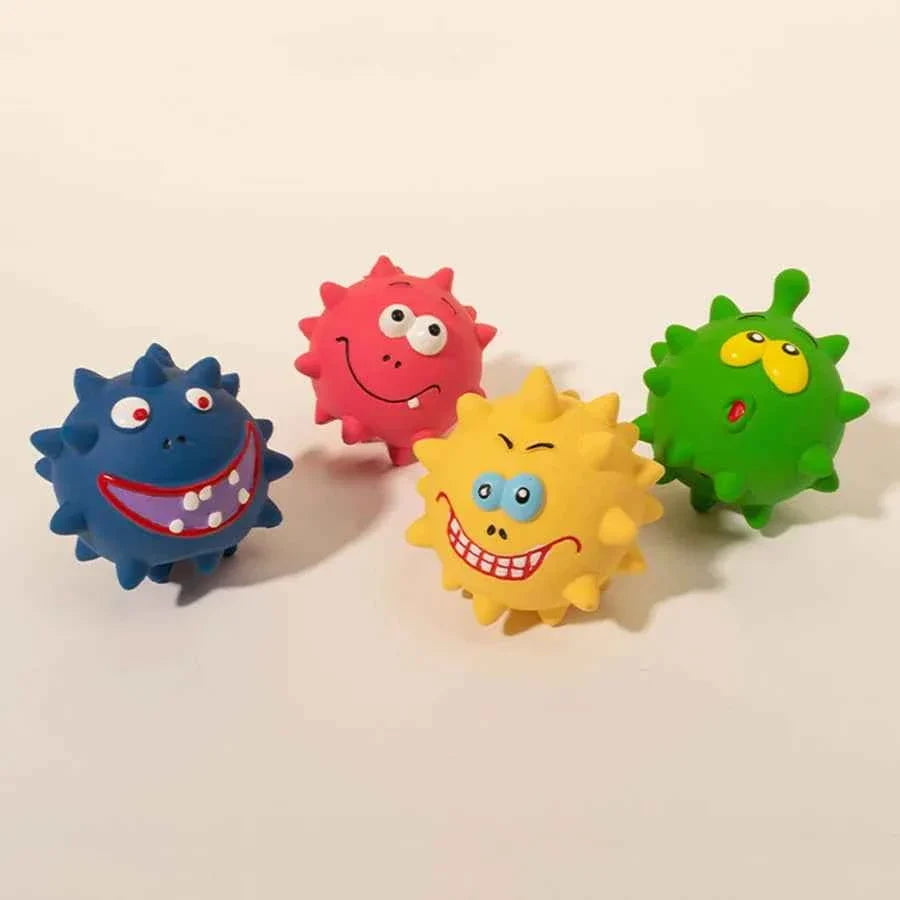 Squeaky Thorn Dog Chew Toy