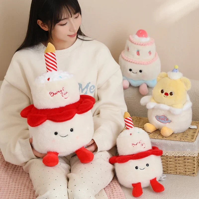 Cute Cartoon Egg & Toast Plush Toy – Breakfast Expression Stuffed Doll Pillow | Soft Baby Comfort Toy & Christmas Gift