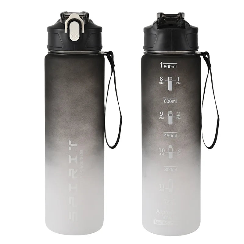 1PCS 800ML Large Capacity Sports Water Bottle – Leak-Proof, Portable Plastic Cup for Gym, Outdoor, Travel & Fitness
