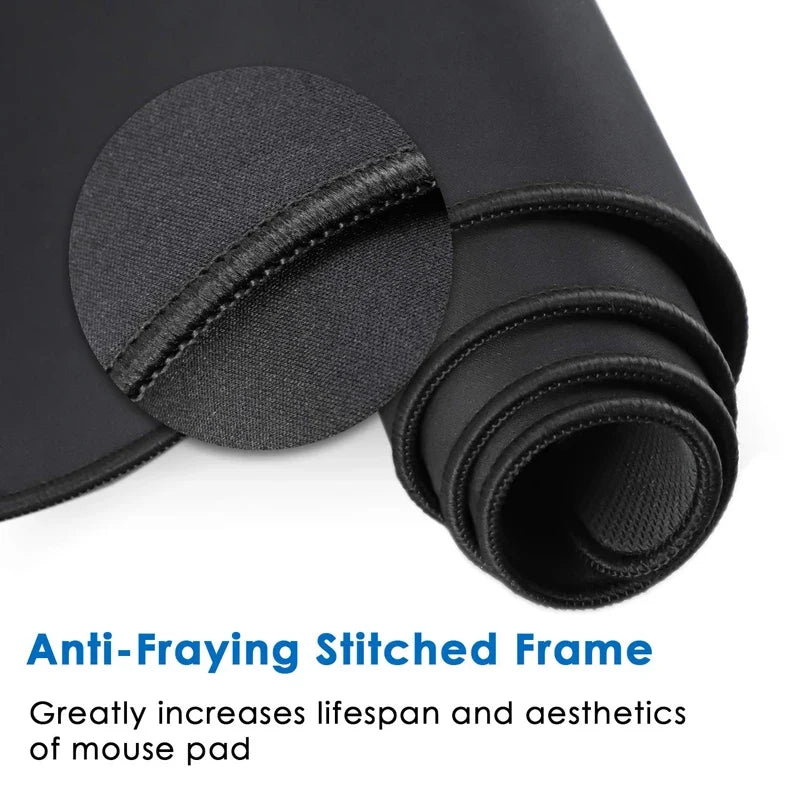 Gaming Large Mousepad – Anti-Slip Rubber Desk Mat with Stitched Edge, Extra-Large Mousepad