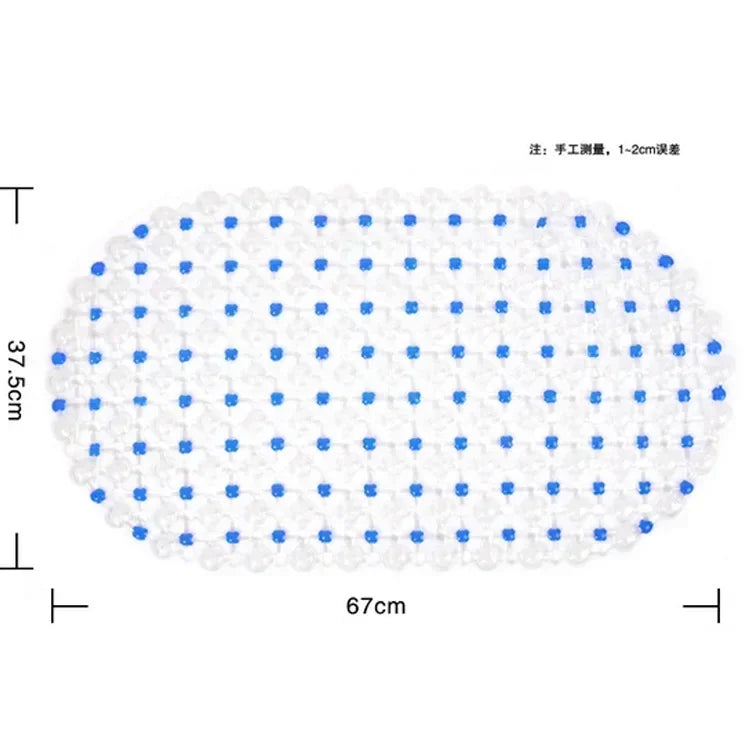 Non-Slip Bathroom Mat with Suction Cups – Massage Bath Tub Shower Rug