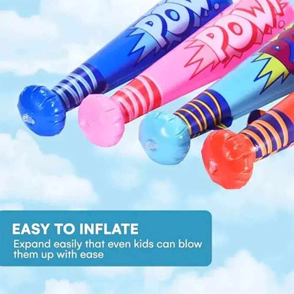 4pcs Colorful Paw Inflatable Baseball Toy Inflatable Suitable For Summer Pool Baseball Theme Birthday Party Gifts