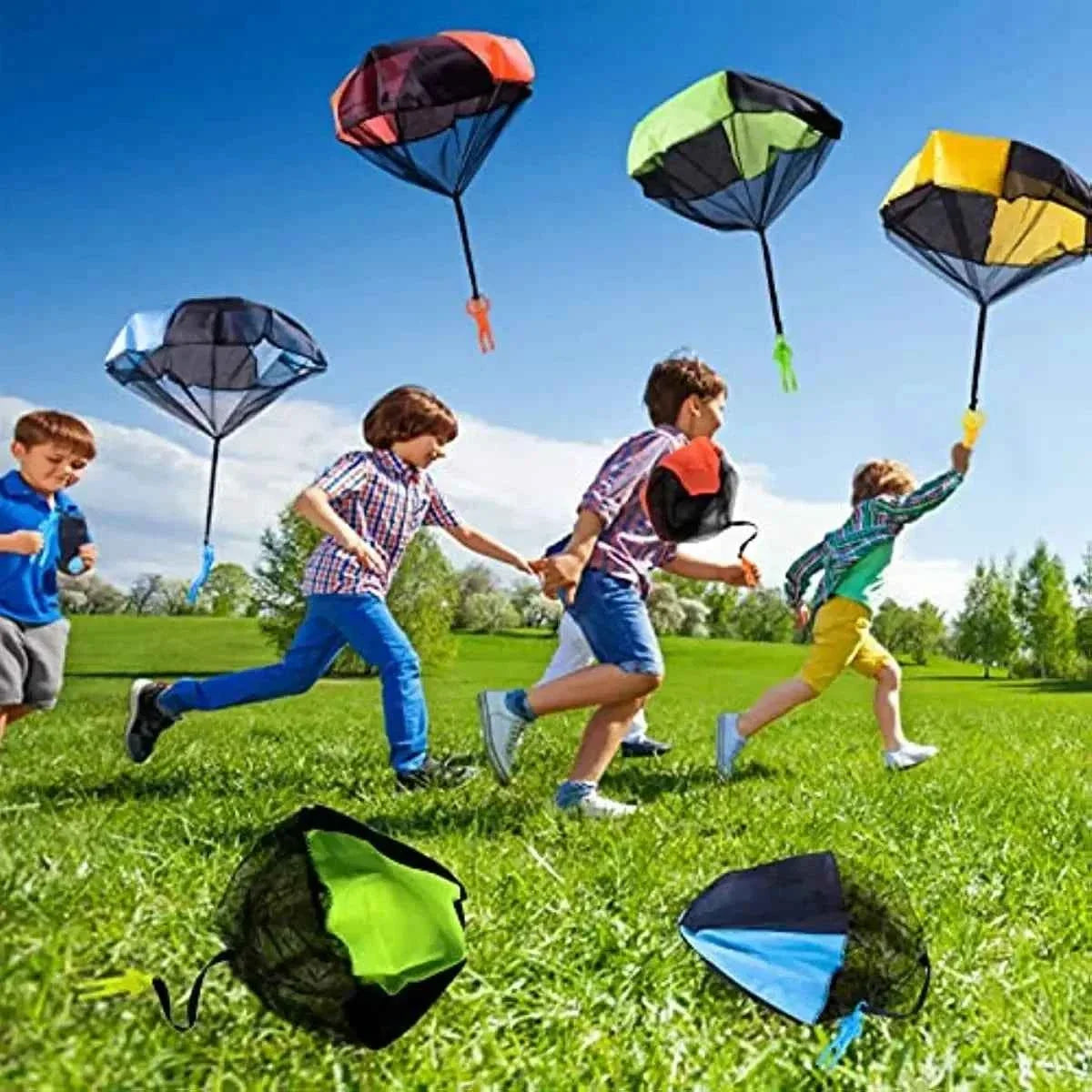 Parachute Toys for Kids Tangle Free Outdoor Flying Parachute Men Outside Toys Easter Basket Stuffers Idea Unique Boy Girl Gift